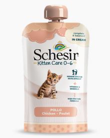 Schesir Kitten Care Wet Food For Kittens - Chicken Cream